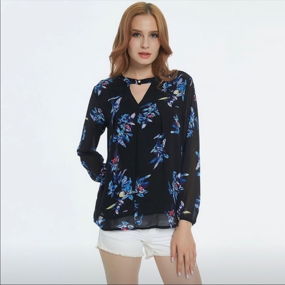 Long sleeve floral pint